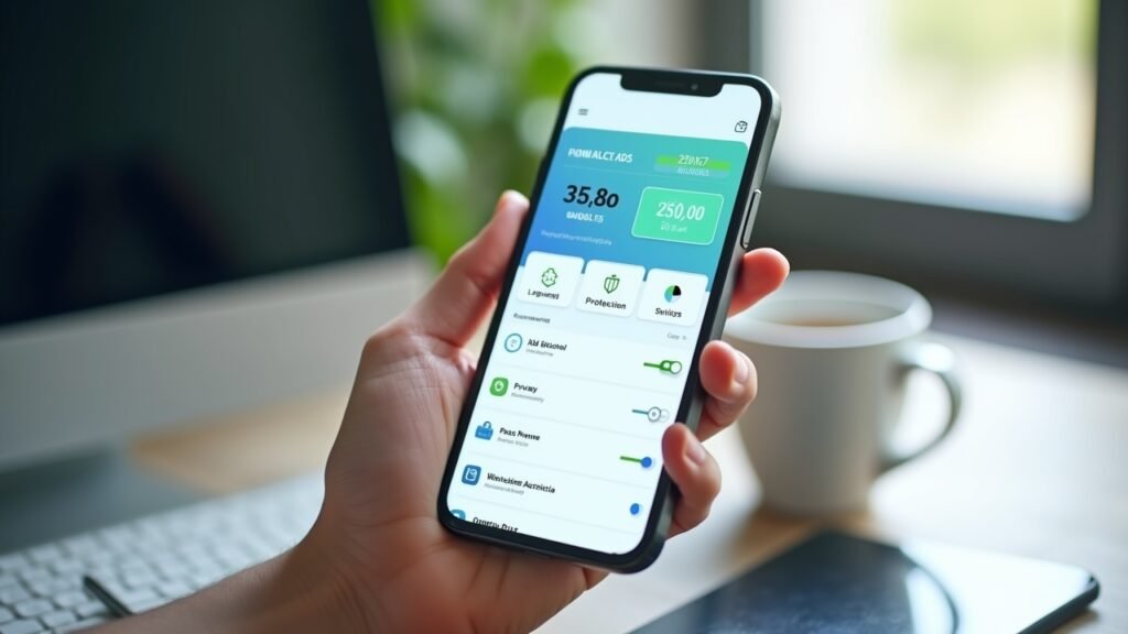 Ad blocker app interface