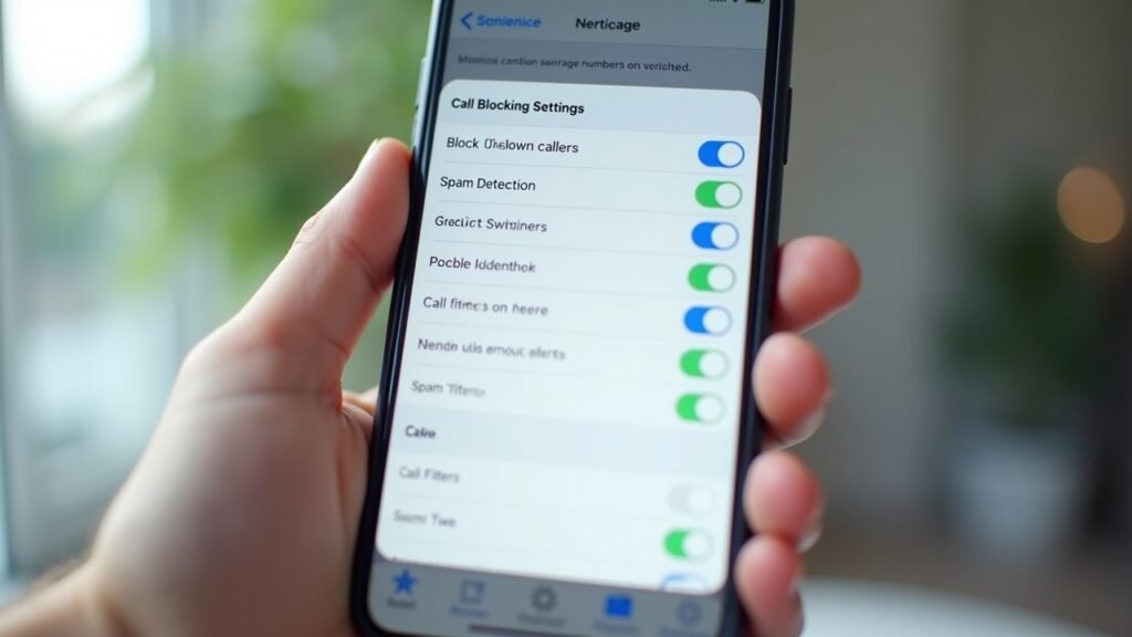Call blocking settings