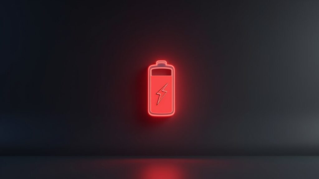 Low battery warning icon