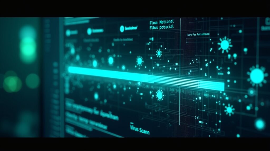 Virus scan in progress