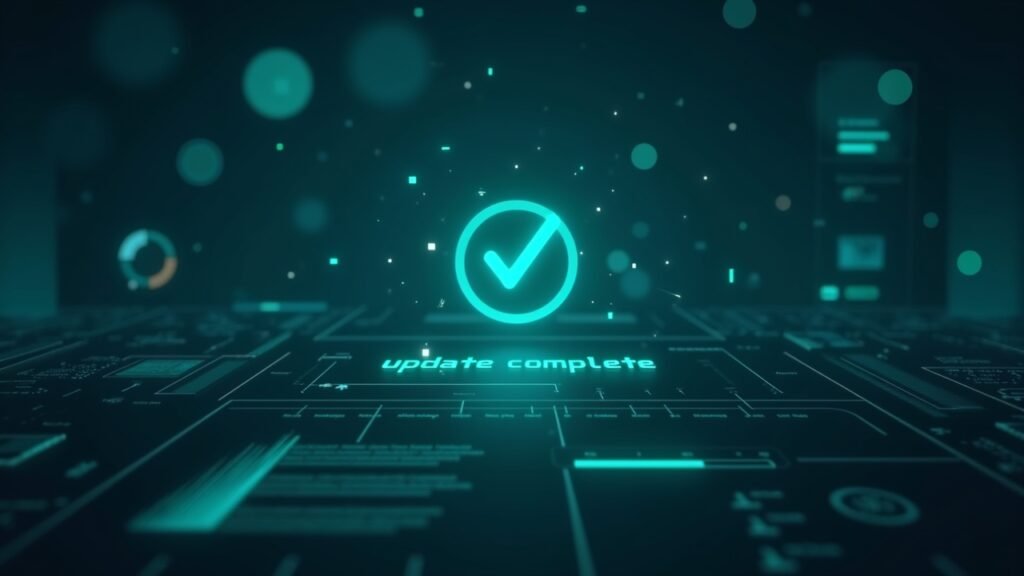 Successful update completion