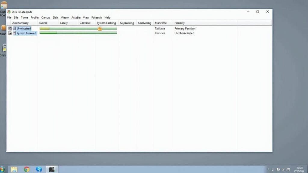 Disk Management window
