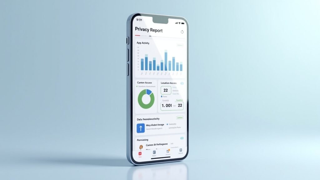 Privacy report screen