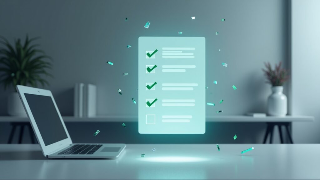 Task completion visual