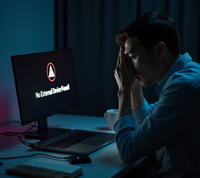 External drive connected