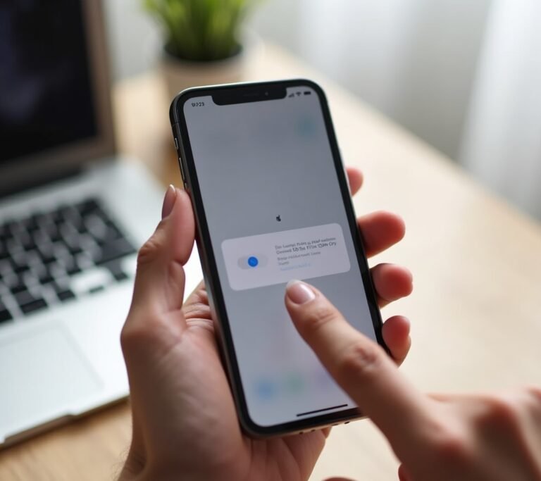 iPhone settings menu