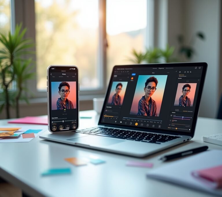 Photo editing interface