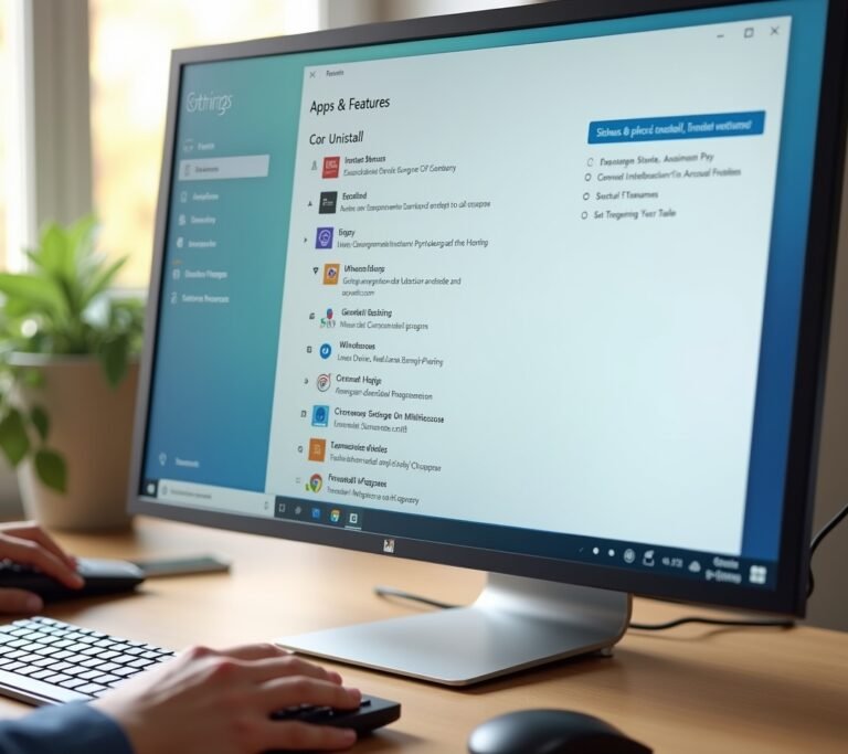 Program uninstall window