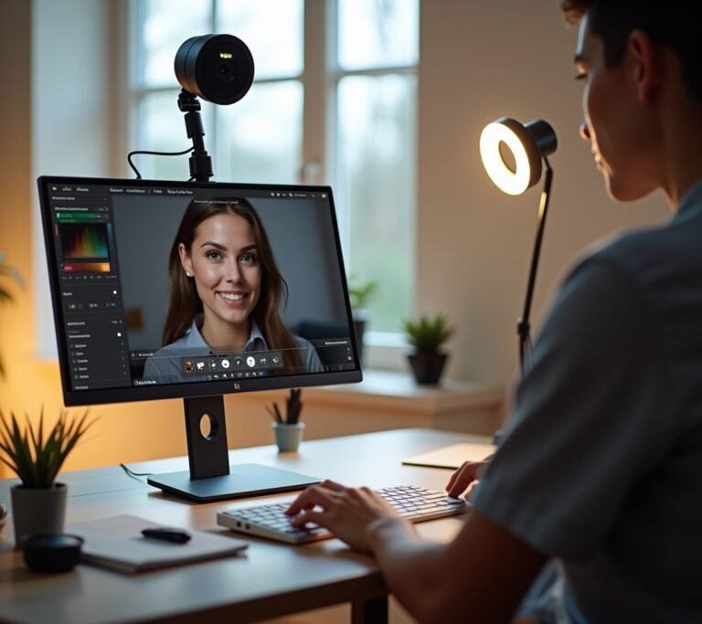 Webcam settings panel