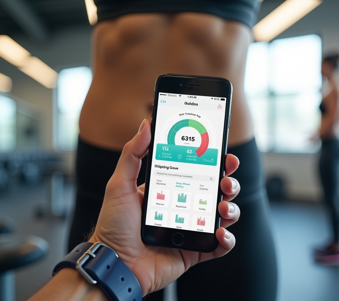 Fitness app interface